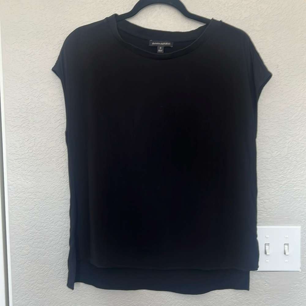 Boxy black Banana Republic top